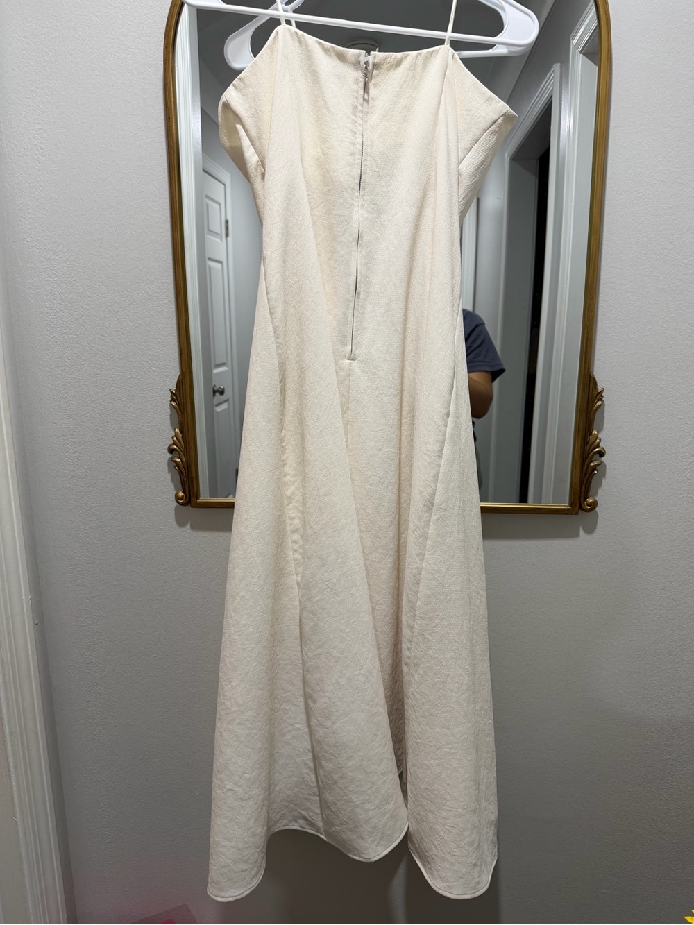 Aritzia Cream Strapless A-Line Dress - Picture 4 of 9